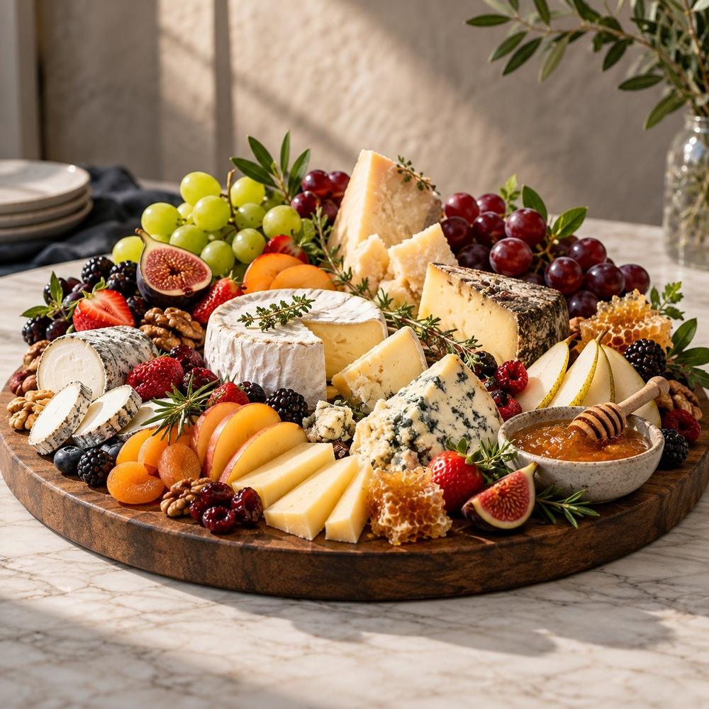 Artisan Cheese and Seasonal Fruit