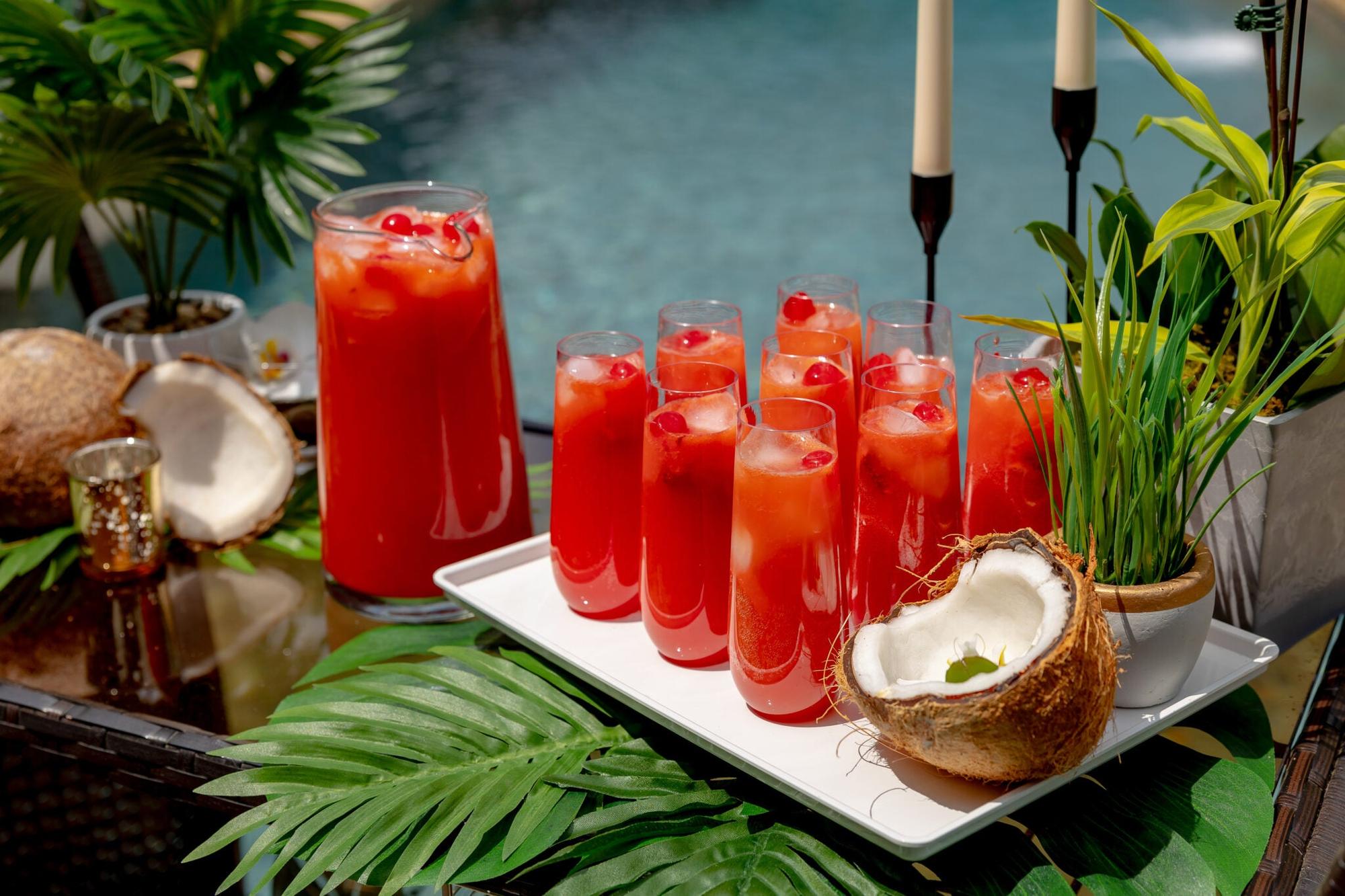 Zero-proof cocktails at a Knife & Faulk event