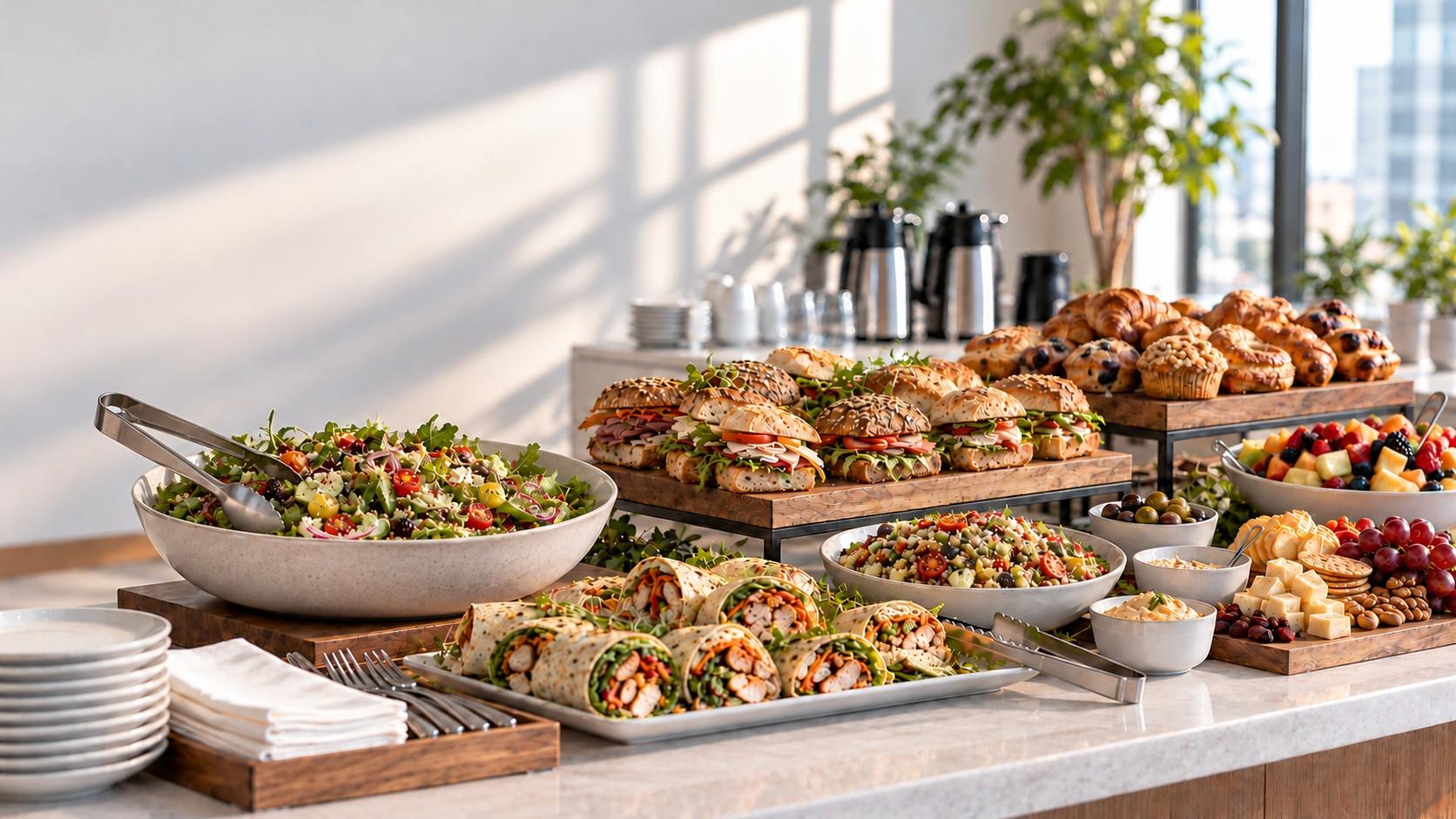 Essentials catering spread