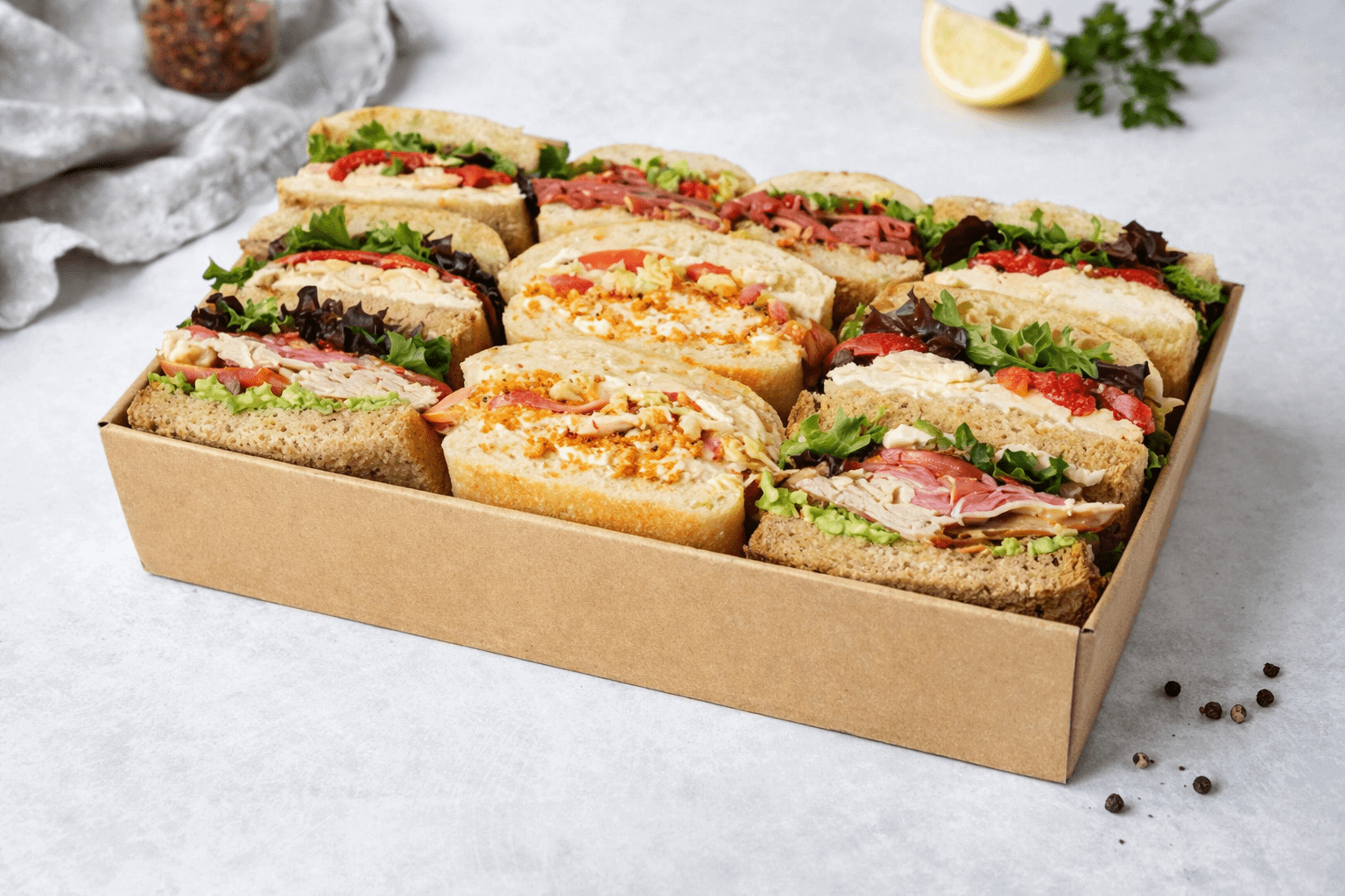 Essentials sandwich tray