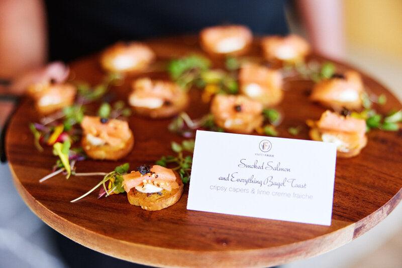 Passed salmon hors d’oeuvres